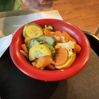 Mixed veggies at Eden Vegan Cafe in Scranton