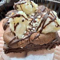 Coconut mounds brownie at Eden Vegan Cafe in Scranton