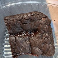 Raspberry browniee  at Eden Vegan Cafe in Scranton