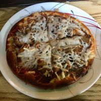 BBQ ‘Chicken’ pizza at Eden Vegan Cafe in Scranton