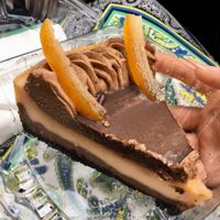 Chocolate Orange Cheesecake at Eden Vegan Cafe in Scranton