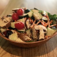 Delicious salad with my own topping I chose and house made ranch dressing!  at Eden Vegan Cafe in Scranton