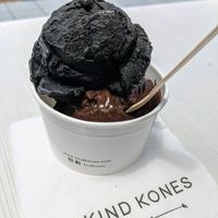 Charcoal Vanilla and Keto Chocolate at Kind Kones - Forum in Central Singapore
