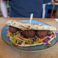 Vegan falafel folded flatbread at Lounges - Sorbo Lounge in Chesterfield