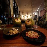 Carbonara and Ravioli at Amami Garden in Ungasan