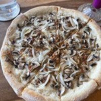 Mushroom pizza  at Amami Garden in Ungasan