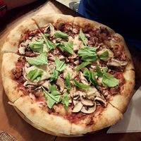 Mushroom Pizza at Amami Garden in Ungasan