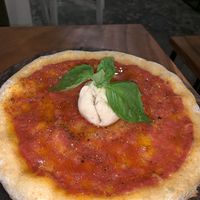 Burrata pizza at Amami Garden in Ungasan