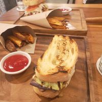 Good panini with fries at Amami Garden in Ungasan