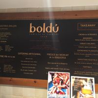 Menu  at boldú in Barcelona