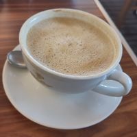 Latte at Zeph's Cafe in Oadby