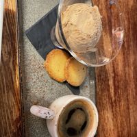 Affogato with shortbread and ice creamm  at The Cyder House Inn in Godalming
