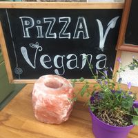 Pizza vegana! at Armonia in Mallorca