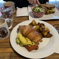 Great place for brunch! Croissant was amazing!!   at Animal Liberation Kitchen in Toronto