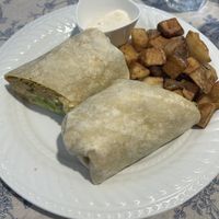 Chickpea wrap  at Animal Liberation Kitchen in Toronto