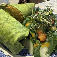 chickpea wrap  at Animal Liberation Kitchen in Toronto