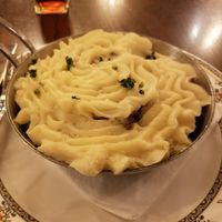 Vegan shepherd's pie with Impossible meat, mashed potatoes (gluten-free) at Walt Disney World - Rose & Crown in Lake Buena Vista