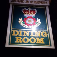 Rose and Crown sign.  Great vegan and gluten-free options. at Walt Disney World - Rose & Crown in Lake Buena Vista