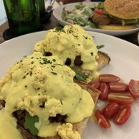 Eggs Benedict  at Roots Cafe in Siem Reap