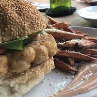 Sriracha Chik’n sandwich, simply amazing at Roots Cafe in Siem Reap