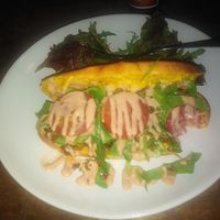 Vegan cheese is all you need tom know, and it's delicious! at Roots Cafe in Siem Reap