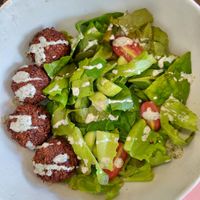 Falafel salad at Roots Cafe in Siem Reap