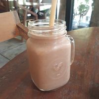Mocha milkshake at Roots Cafe in Siem Reap