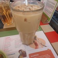 Iced oat coffee with hazelnut syrup at Lounges - Torello Lounge  in Prestatyn