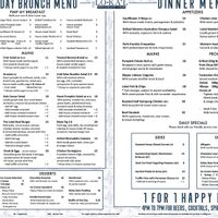 Weekday menu  at The LoKal in Central Singapore