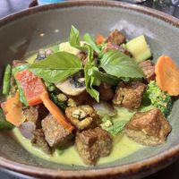 Yellow curry with tofuu  at Siam Cocina Thai in Puerto Vallarta