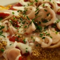Lángos at Eaternia in Prague