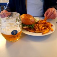 Burger menu at Eaternia in Prague