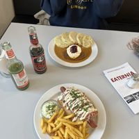 date with my wifey!! ate and literally left no crumbs   at Eaternia in Prague