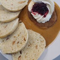 Dumplings at Eaternia in Prague