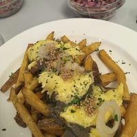 Vegan poutine  at Eaternia in Prague