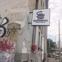 The cool sign at Eaternia in Prague