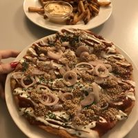 langos at Eaternia in Prague
