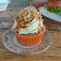 Slated peanut cupcake at Eaternia in Prague