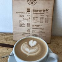 Oat milk latte  at Holaste! in Puerto Natales