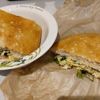 Vegan sandwich at Pink Lane Bakery in Newcastle Upon Tyne