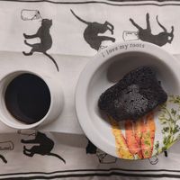 Good dessert with tea or coffee at Pink Lane Bakery in Newcastle Upon Tyne