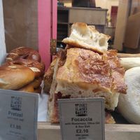 Focaccia at Pink Lane Bakery in Newcastle Upon Tyne