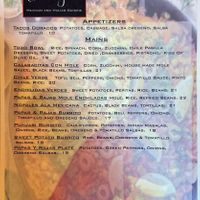 Vegan menu 3/25  at Todo Un Poco in Elk Grove