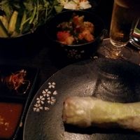 Do-it-yourself springroll ;-) at Saigon in Utrecht