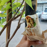 Medium size Falafel wrap / 12 GEL at Muhudo Falafel Shop in Tbilisi