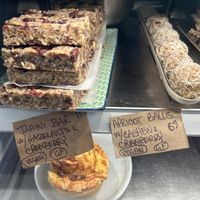 Tahini bar - not too sweet; I thought tasty; husband not a fan    at Ajuna Eatery in Napier