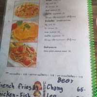 Menue at Miracle Van Tour in Chiang Mai