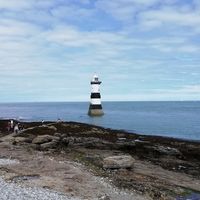 Penmon lighthouse at Pilot House in Cymru