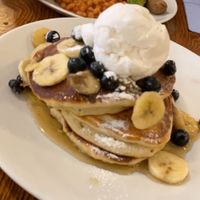 Vegan pancakes and fry up  at Alabama's All American Eatery in Manchester