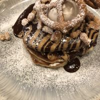 Vegan Peanut butter pancakes!! at Alabama's All American Eatery in Manchester